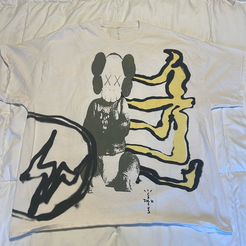 Open to offers Kaws + Travis Scott short sleeve - XL
